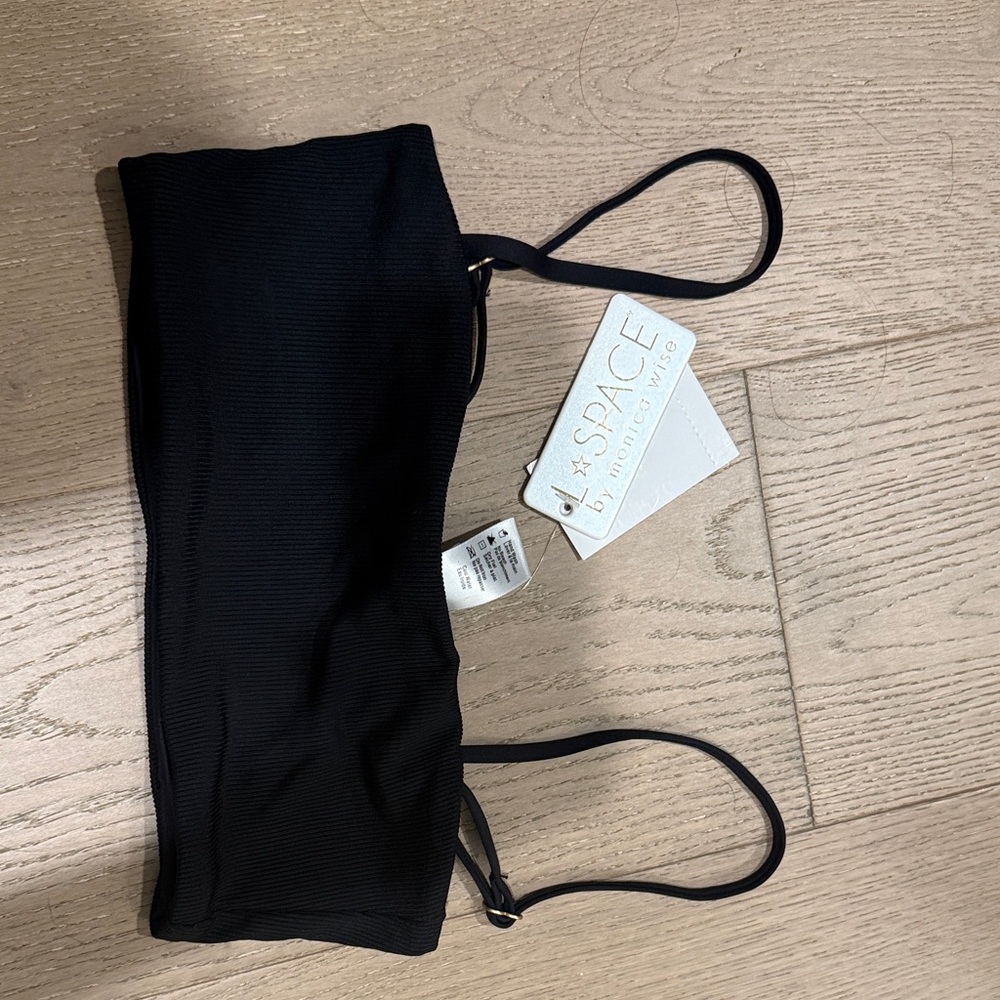 L*Space Black Bikini Top